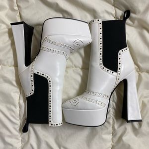 Lamoda White Platform Boot NWOT